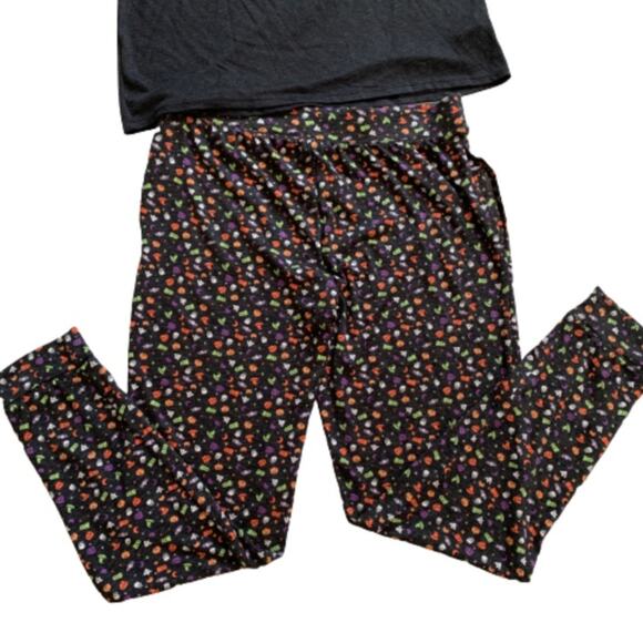 PJ Set Nightmare Before Coffee Halloween Super Soft Two Piece PJ Set Size Medium - Picture 7 of 15